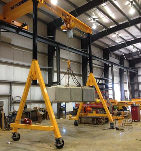 ADJUSTABLE GANTRY CRANE: small gantry crane