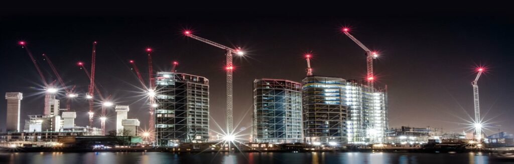 Tower crane aviation lights 