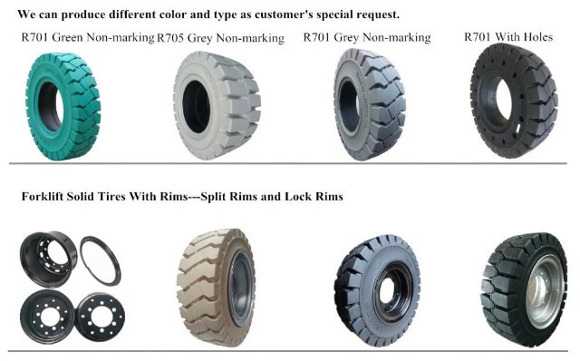 Types of forklift tires