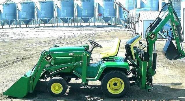 Garden tractor front end loader 