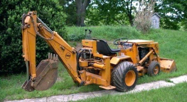 Garden tractor best sale backhoe attachment