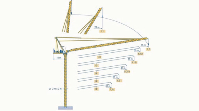 Luffing Tower Crane