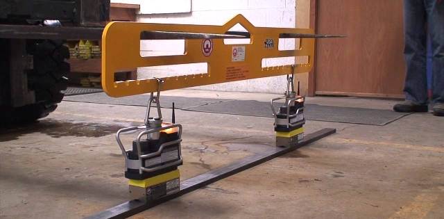 Forklift MAGNET Attachment - Magnetic Sweepers for forklifts