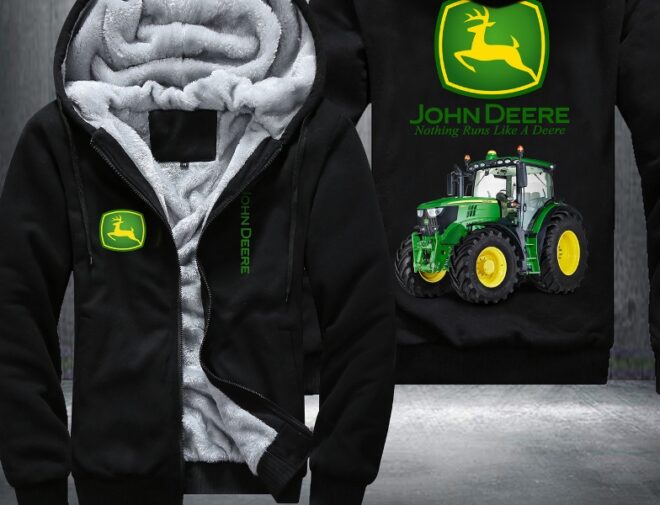 john deere zipper hoodie