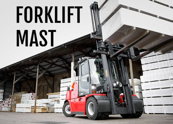 single stage forklift mast