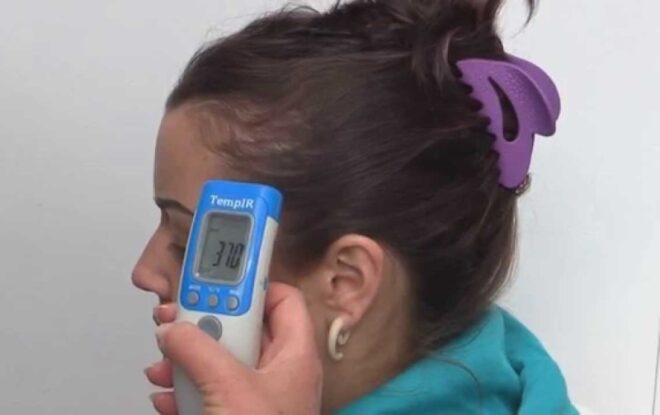 HOW To MEASURE Body Temperature By Thermometer Forehead Range