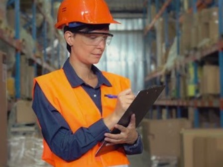 Working under pallet racking