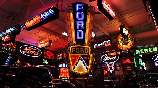 Retro neon signs