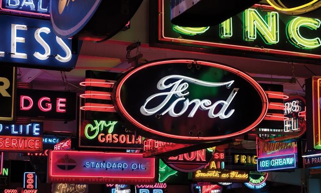 Retro neon signs