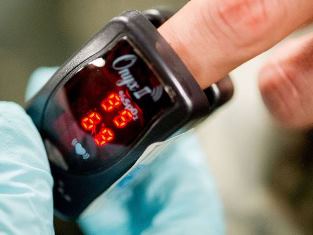 Fingertip pulse oximeter readings