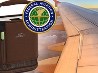 What portable oxygen concentrators are approved by the FAA