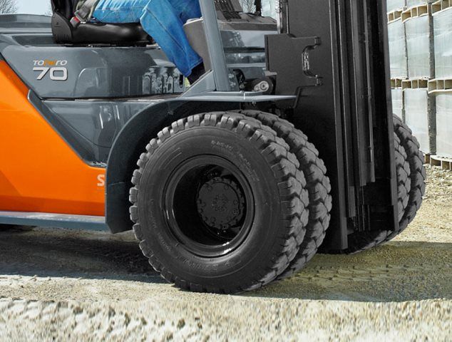 Types of forklift tires