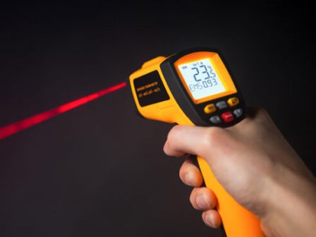 Laser Thermometer for Humans