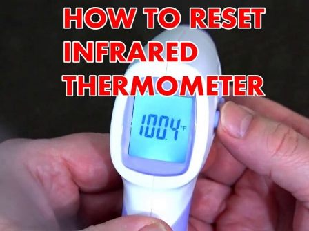 How to reset the Infrared Thermometer?