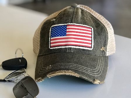 American-made baseball hats