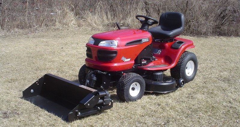 Ride on mower front end loader hot sale