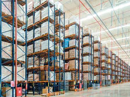 Different types of racks in warehouses