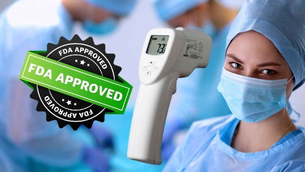 AccuMed Jumper Non-Contact Infrared Thermometer for Forehead (JPD-FR202)  FDA Cleared