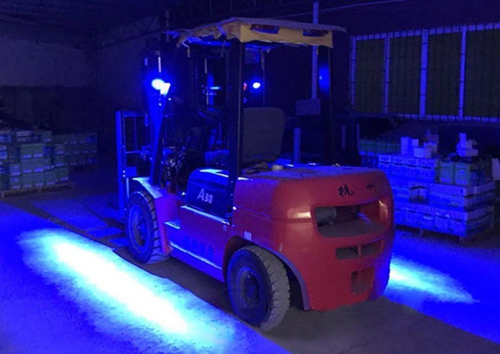 Forklift Blue Light Installation